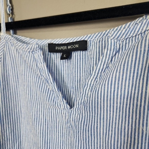 Papermoon Lightweight Cotton Summer Tank Tassle Accents Large - Picture 3 of 10